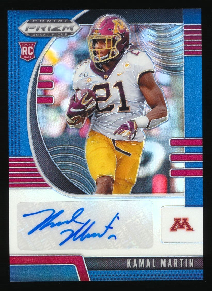 Kamal Martin Panini Prizm Draft Picks #253 Autograph-Blue