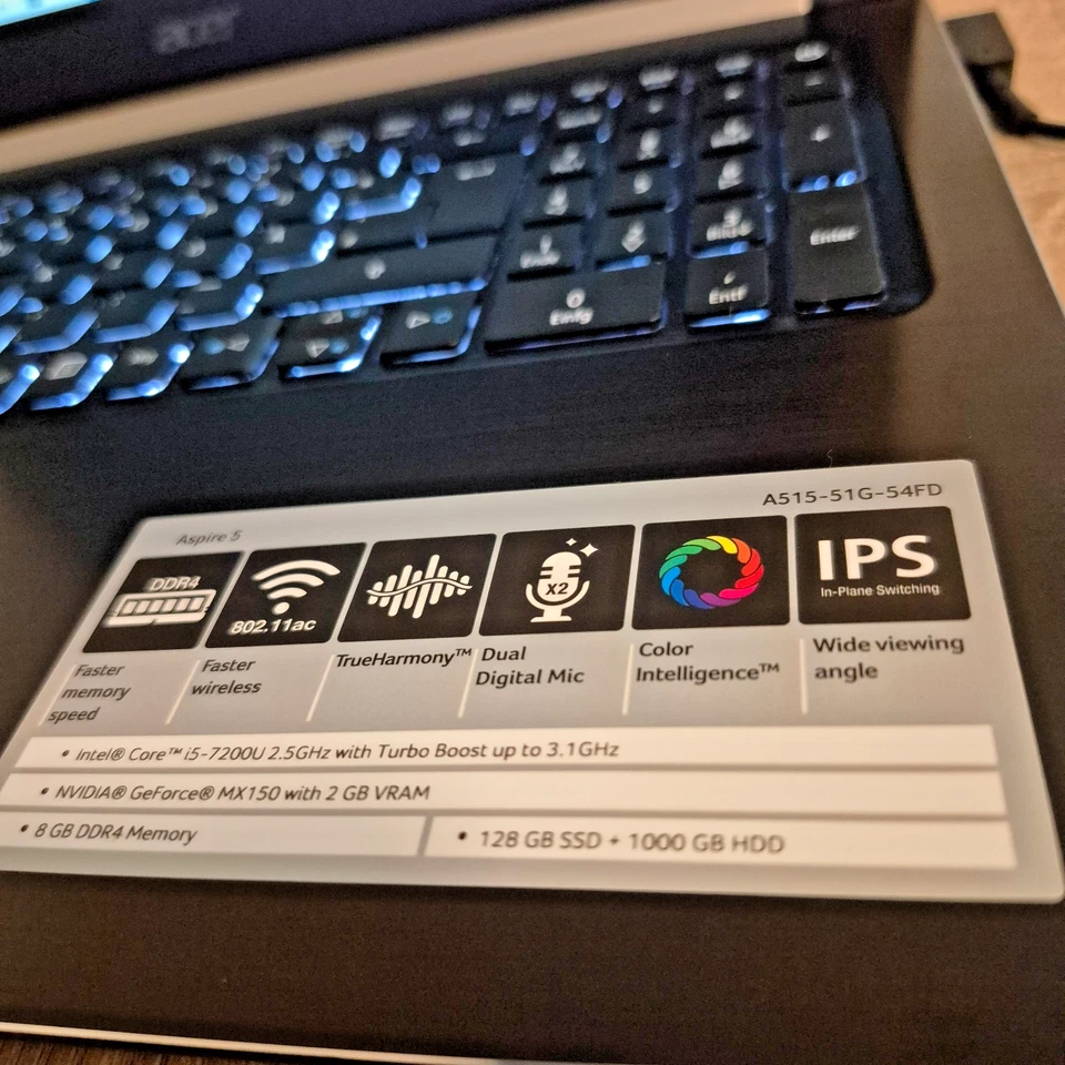 Acer Aspire 5  15,6 Zoll Full-HD IPS matt Multimedia Notebook Intel I5 Laptop - Bild 3 von 4