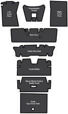 1965-73 Mustang Coupe Sound Deadener 8-pc Kit 10238 Will Fit Fastbackconv.