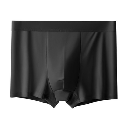 4PCS Men's Breathable Boxer Soft Silk Cotton Briefs Mens Summer Underwear S-2XL