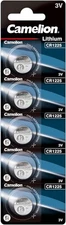 5 Camelion Cr1225 Lithium Battery 3V Button Dl1225 Ecr1225 5Bl Expiry 2033 N