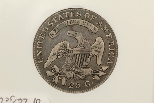 1820 Capped Bust Quarter Large 0 NGC F12 CAC - Picture 3 of 3