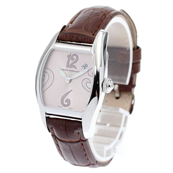 Girard Perregaux — Girard-Perregaux 2655 30mm SS Pink Dial Quartz Date Watch #C15193