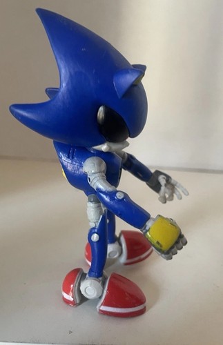 Sonic the Hedgehog - Metal Sonic 4" Bendy Action Figure Jakks 2020 RARE Wave 2 - Picture 2 of 7