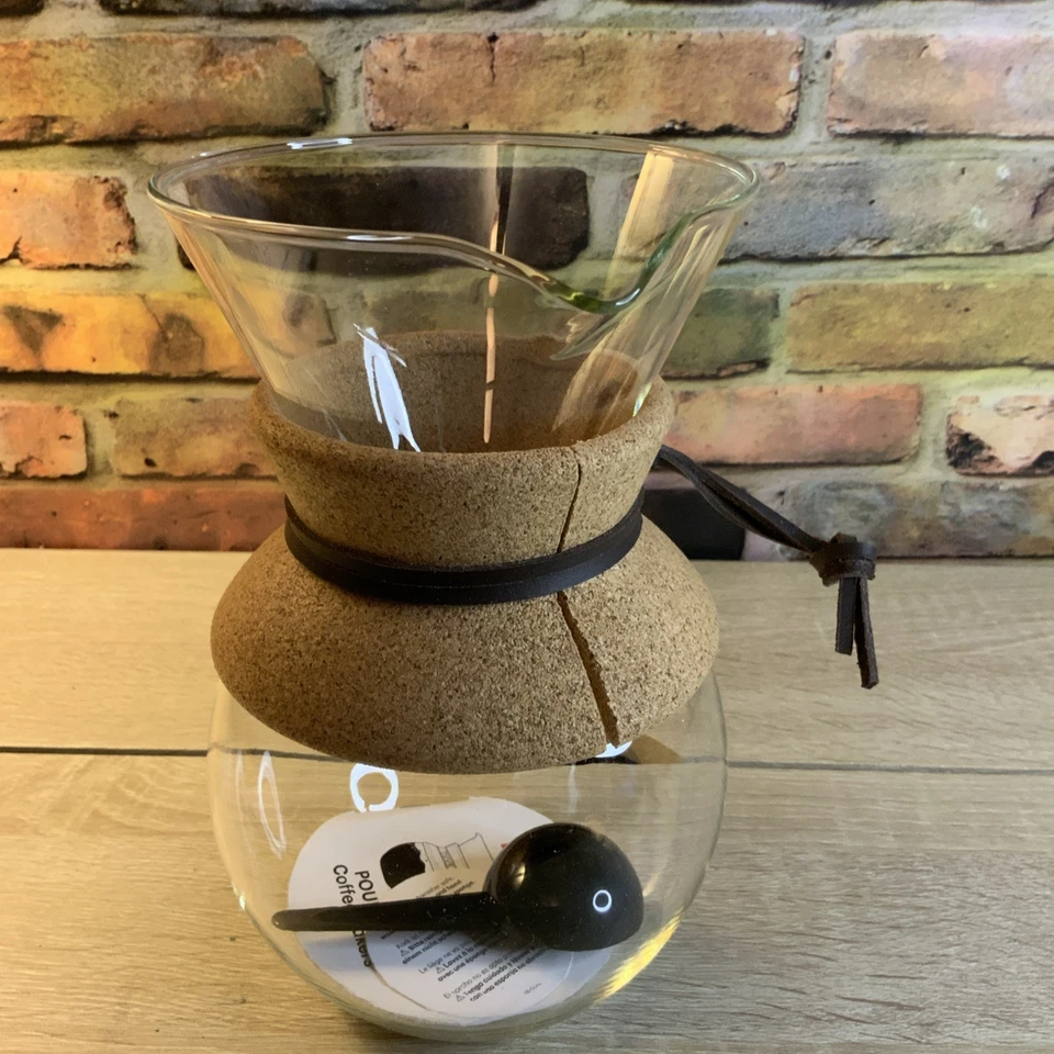 New In Box Bodum Pour Over Coffee Maker w/Permanent Filter 8 Cup Glass Carafe - Image 4 of 4