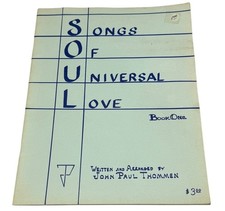 Songs Of Universal Love Book One By John Paul Thommen 1973 Sheet Music READ