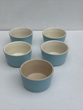 5 x Blue Le Creuset Stonewate Stackable Ramakins