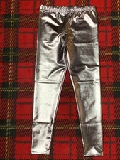 Alaroo Shiny Fish Scale Silver Mermaid Leggings For Women Pants Large New