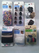 6 ASSORTED SCUNCI HAIR ACCESSORIES PACKS See Photos For Exact Items.