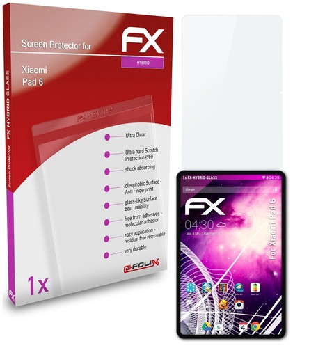 Protection D'écran Verre Hybride AtFoliX Pour Archos 97c Platinum | Dureté 9H, Anti-choc, Anti-rayures, Fabriqué En Allemagne