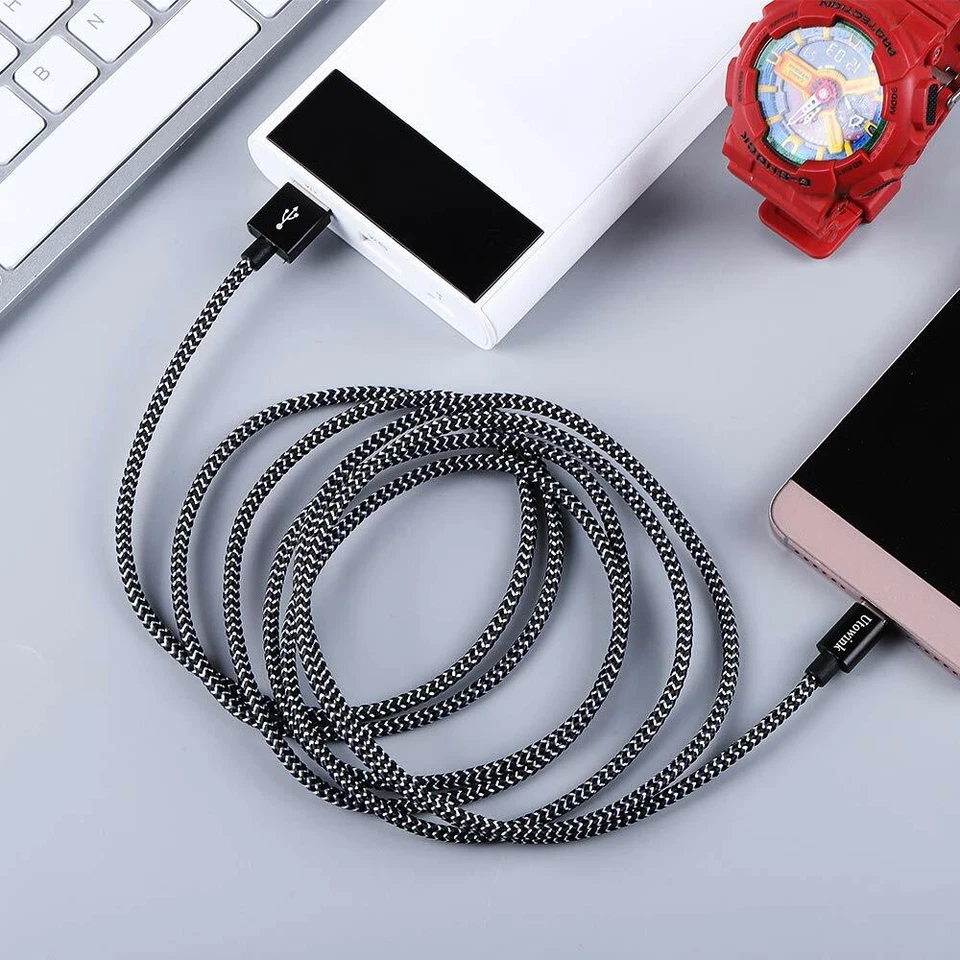 Cable de carga rápida USB-C tipo C 1M 2M 3M 3A para Samsung S8 S9 S10 Note 10 Foto 3 de 4