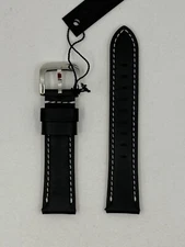 Original Shinola Replacement 20mm Black Leather Watch Band Strap S1120116831