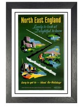 North East England Railway Old Advert Poster Beauty View Holiday Photo Print 