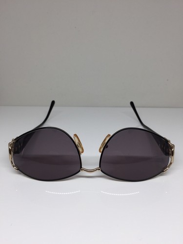 New Vintage Christian Dior CD 2844 Sunglasses C. 49 Black & Gold 58-16mm Austria - Picture 8 of 12