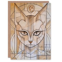 Fan Deko Katzenartig Design PorträT Karte Mit Katzenmotiv Geburtstagskarte