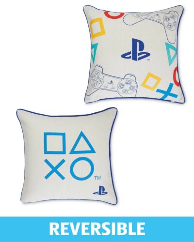OFFICIAL LICENCED SONY PLAYSTATION CUSHION DUVET PILLOW GAMING CUSHION - Afbeelding 1 van 3