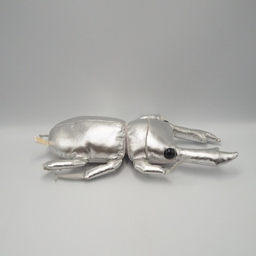 Peluche 11" jouet poupée insecte Golden Kabuto vs Silver Cerf Beetle MD1002 Sk Japon - Photo 7/13