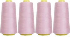 4 BIG CONES VIOLET SERGER SEWING THREAD 2750 YD TEX 27 40S/2-THREADART