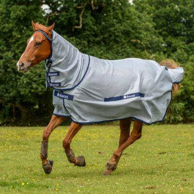 % Bucas Buzz-off Full Neck Silver blue - Gr.130-170cm -UVP  125,00 NuddelHof- NH