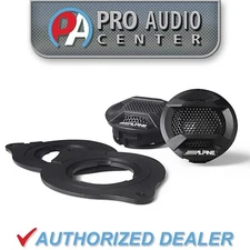 SPV-10TW-WRA Alpine 1" Component Tweeters for Jeep Wrangler 2007-Up JK, JL, JT