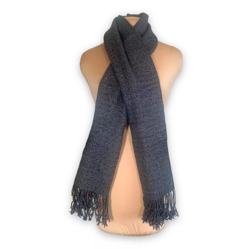 Basic Wool Blend Scarf Grey