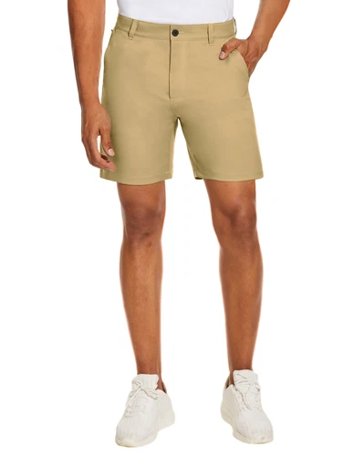 Pantalones cortos de golf ligeros para hombre 15 colores bolsillos delanteros planos pantalones flexibles de secado rápido - Imagen 48 de 51
