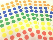 70 Assorted Multi Colour Sticky Round Dots 8mm Stationary Office School