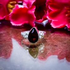 Brilliant Mozambique Garnet Gemstone 925 Sterling Silver Handmade Ring All Size