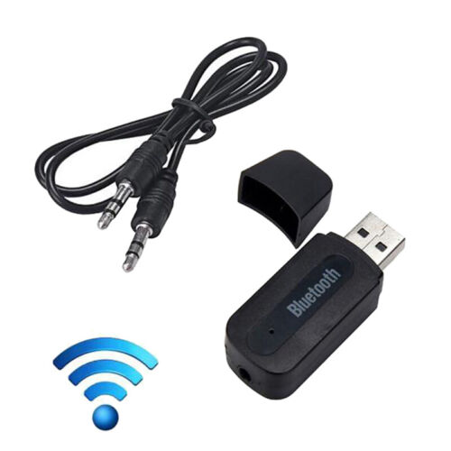 3.5mm Jack Usb Bluetooth Aux Wireless Car Audio Receiver A2DP Music Recei L##b - Picture 1 of 7