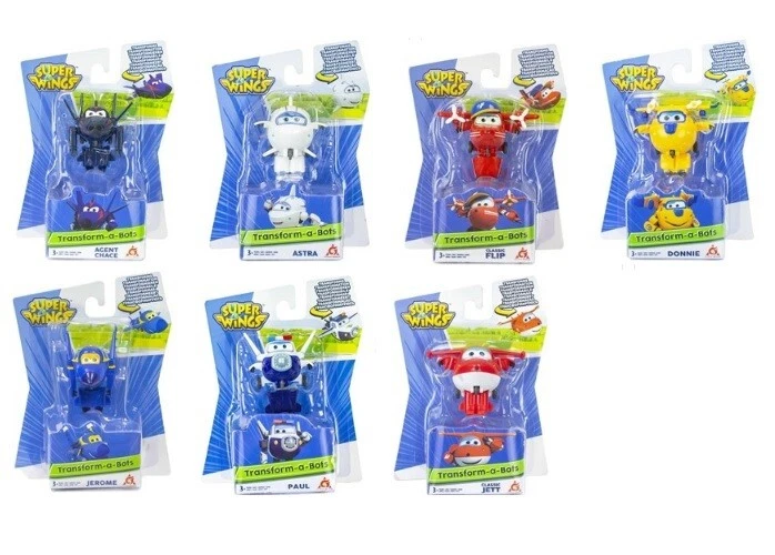 ALPHA GROUP Super Wings Transform-a-Bots Mini Transform Flugzeuge Auswahl