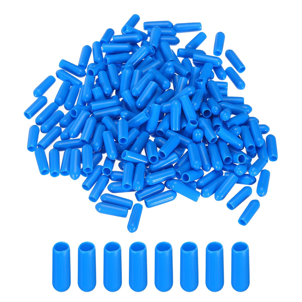 Uxcell 15pcs Rubber End Caps - 12mm (1/2 Inch) ID Clear Vinyl Caps, Screw Thread Protectors, Tube Covers - View #7