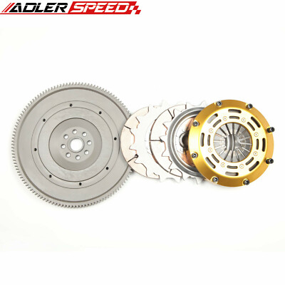 Racing Clutch Twin Disc & Flywheel For 04-18 Subaru WRX STI EJ25 6Speed Standard