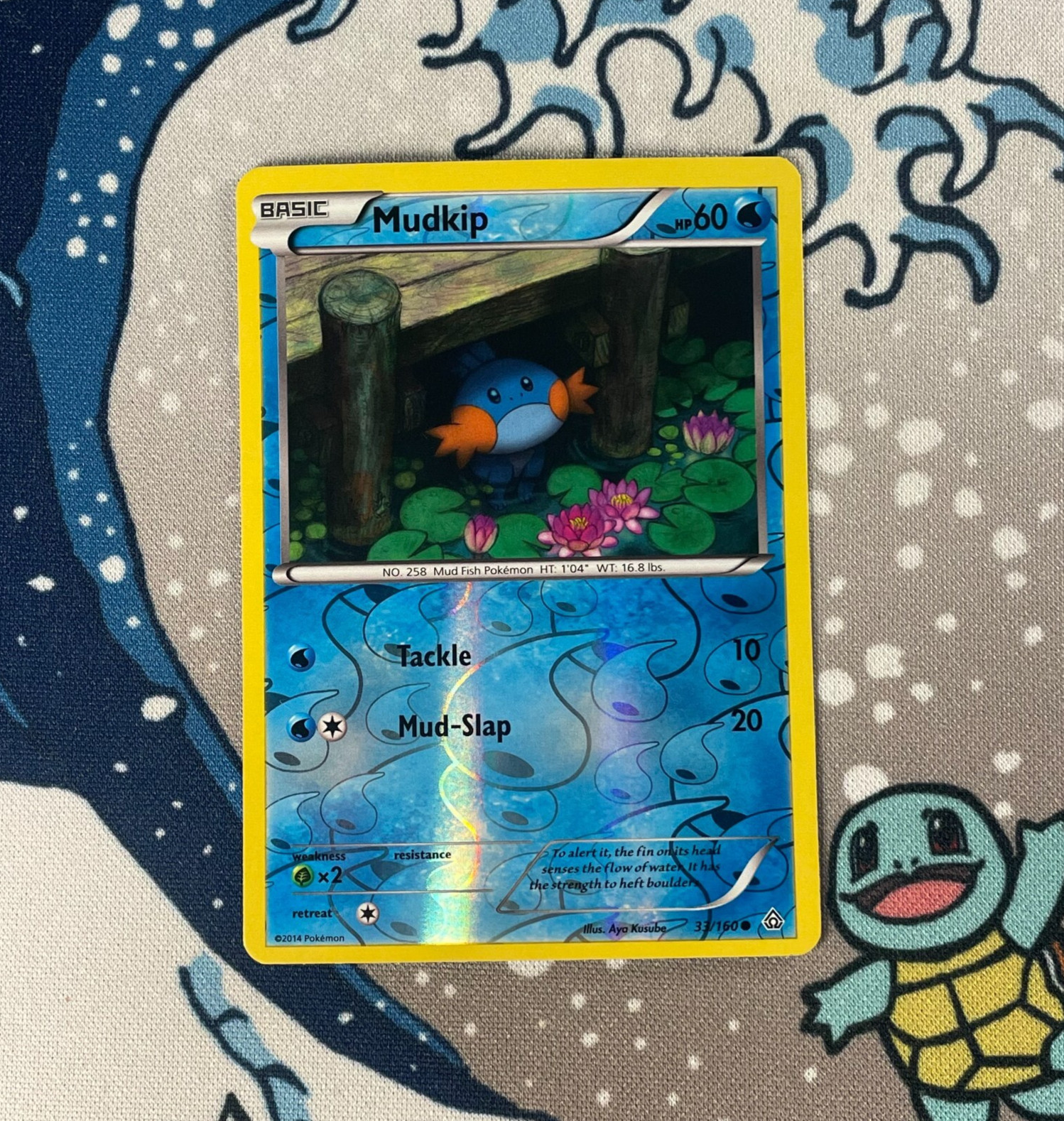 Mudkip 33/160 Reverse Holo XY Primal Clash Pokemon Card 2014 LP