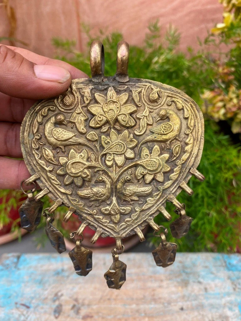 Peacock store gold pendant