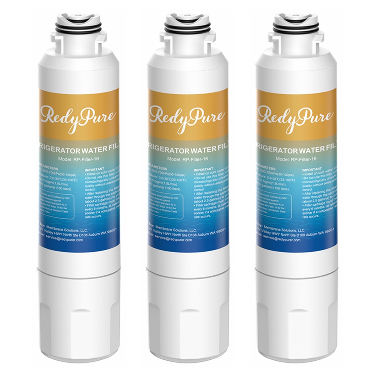 4 Pack Water Filter For Samsung DA2900020B HAFCIN/EXP HAFCIN/XME