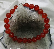 KARNEOL CARNEOL Edelstein-Armband    KUGELARMBAND 8mm  ca. 17,6 cm