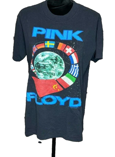 Rare Pink Floyd European tour T-shirt tee Single St 1980s vintage concert t-shirt, vintage, single stitch, B+ condition