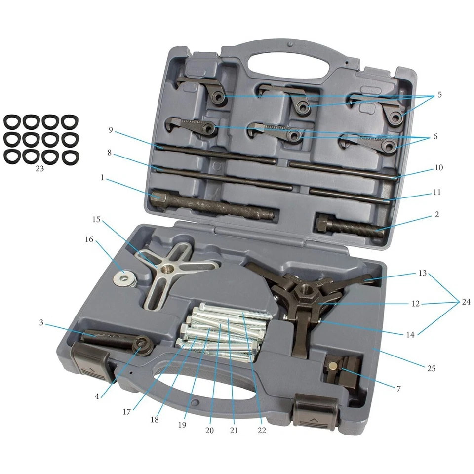 Lisle 54810 Master Harmonic Balancer Puller Kit - Image 2 of 3
