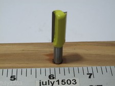 (1) NEW  3/8" D Straight Bit Carbide Tip Router Bit 1/4" Shank 2 Flute zp