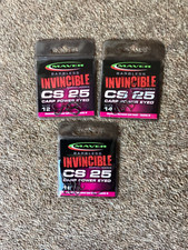 3 confezioni di ganci senza spine Maver Invincible CS25 occhielli. nelle taglie 12, 14 e 16