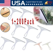 Glass Window Wiper Cleaner Squeegee Shower Screen Mirror Home Blade Brush Lot