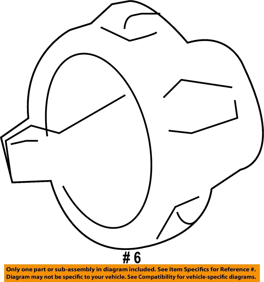 Componentes del sistema de combustible CHRYSLER OEM 12-22 1500 - Tapa de combustible 52030377AB Foto 2 de 2