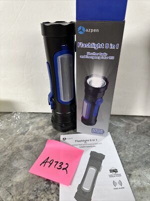 Azpen 8-in-1 Solar & hand CrankFlashlight, Weather Radio &2600mah Power Bank