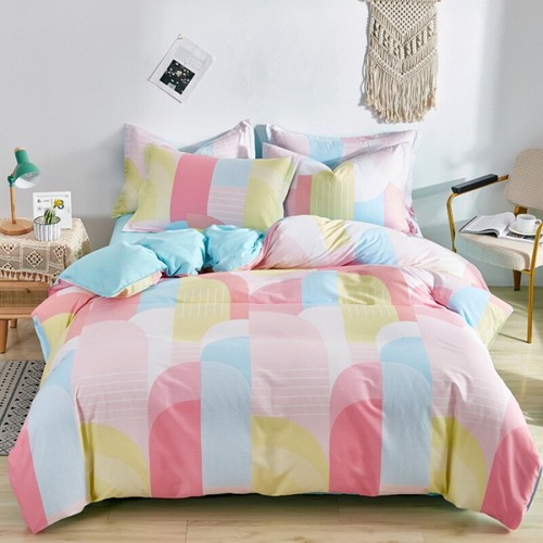 Floral Print Queen Bedding Set Cozy Duvet Cover Set Quilt Cover Sheet Pillowcase - Picture 22 of 41