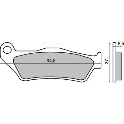 2018EF FERODO Brake Pads FRONT KEEWAY Silverblade 125/150/250 2007