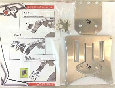 Immatriculation Moto Enduro Cross Motard Universale Extractible Alu Clic Clac - Photo 1/2