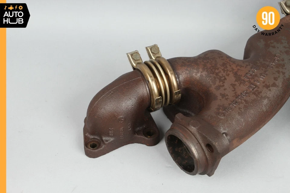 Комплект из 2 оригинальных правых и левых выпускных коллекторов 92-99 Mercedes W140 S500 400SEL V8 - Изображение 2 из 4