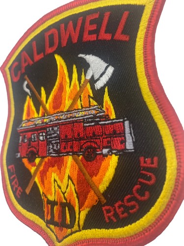 Fire Dept CALDWELL IDAHO Fire and Rescue Vintage NOS Embroidered Patch - Picture 7 of 7