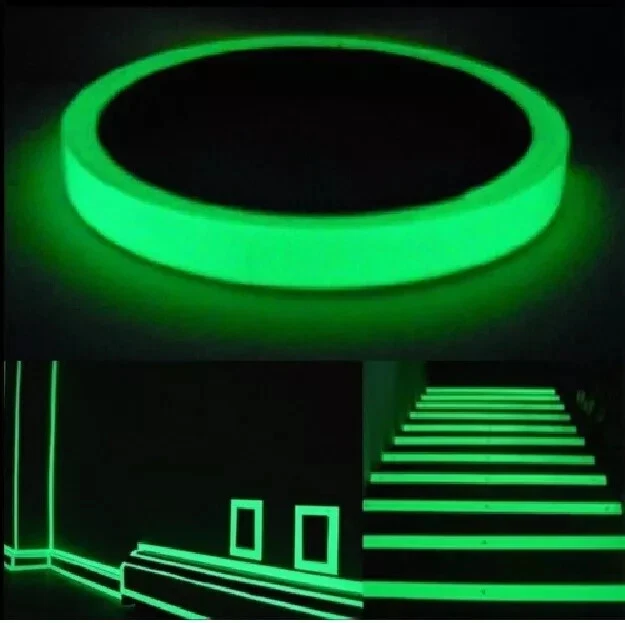 GLOW IN DARK TAPE Sticky Waterproof Luminous Self-adhesive Safety Stage Decor 5M - Image 4 of 4