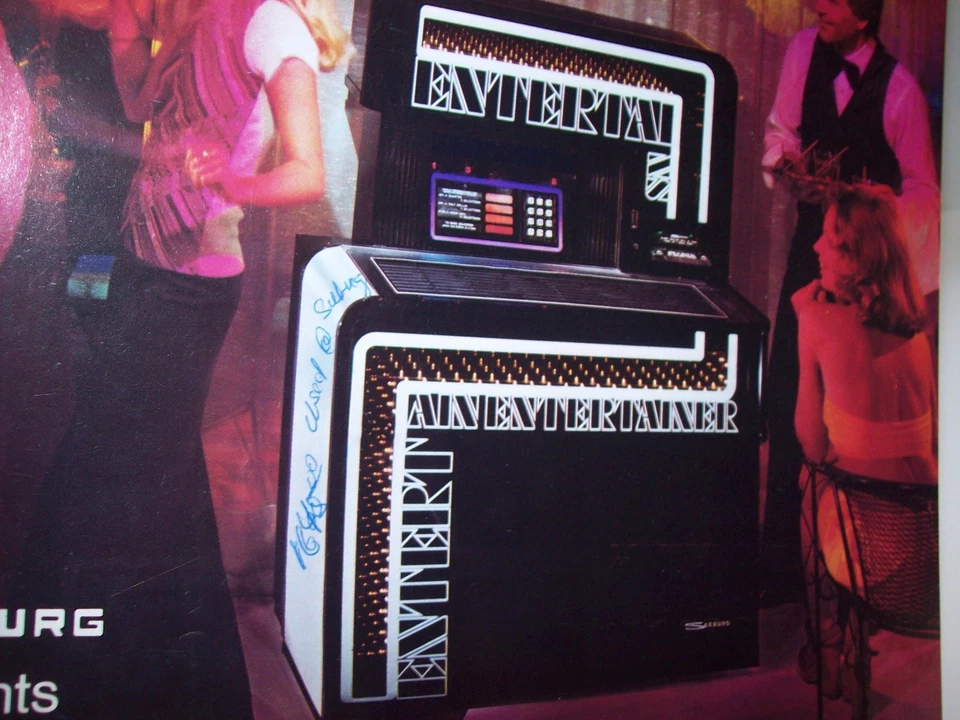 Seeburg STD2 Entertainers 1975 Original Jukebox Music Phonograph Promo Flyer - Image 2 of 4